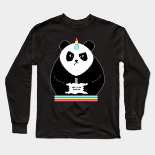 ANGRY UNICORN PANDA Long Sleeve T-Shirt